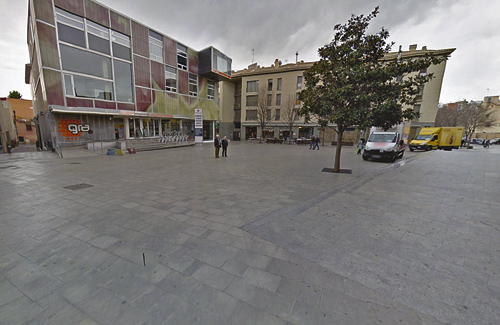 La plaça Manuel Montañà serà un espai de la plaça de la Porxada. Foto: Arxiu