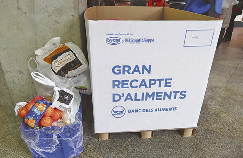 A la comarca, es volen recollir més de 270 tones d’aliments. Foto: Arxiu