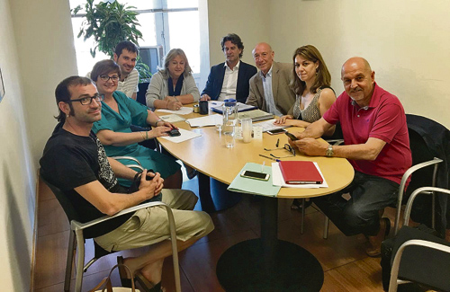 Primera reunió entre la Generalitat, l’Ajuntament de Cerdanyola i l’EMD de Bellaterra. Foto: Ajuntament de Cerdanyola