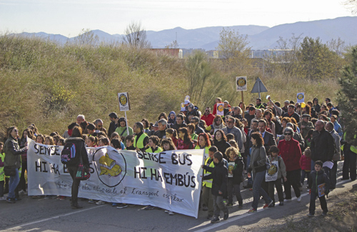 Una de les manifestacions de l’escola. Foto: Ampa Escola Bellaterra
