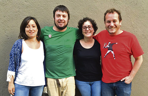 Una imatge dels quatre regidors de JxB. Foto: Junts per Barberà