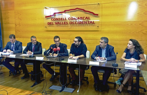 Els alcaldes i alcaldesses reunits el 21 de setembre. Foto: Consell Comarcal