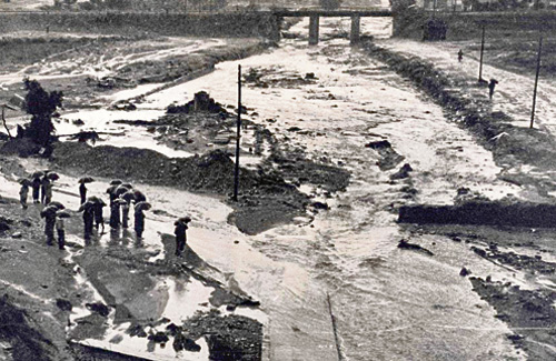 Les riuades van afectar bona part de la comarca. Foto: Arxiu de Terrassa