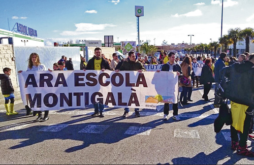 Una imatge d’arxiu de les reivindicacions de Montigalà (Badalona). Foto: Arxiu