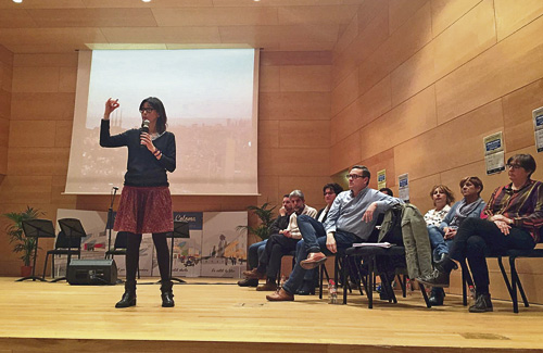 L’alcaldessa, Núria Parlon, va intervenir a l’acte de dissabte. Foto: Ajuntament