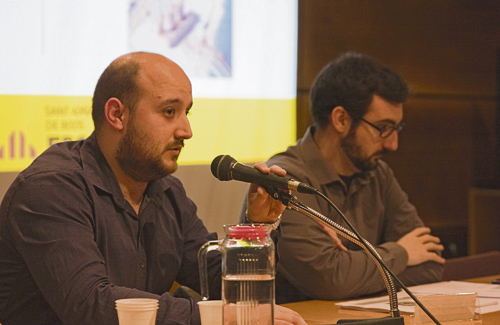 Els regidors Rubén Arenas (esquerra) i Antoni Vélez (dreta). Foto: ERC