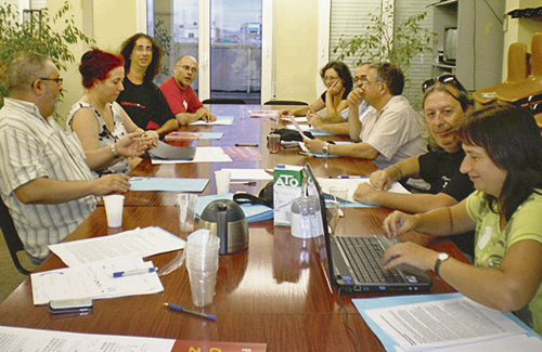 La junta de la FAPAC reunida, en una imatge d’arxiu. Foto: FAPAC