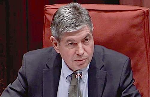 Muñoz va comparèixer al Parlament el juny de 2015. Foto: Parlament
