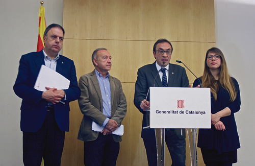 Generalitat i municipis van presentar dilluns l’acord institucional. Foto: Línia Nord
