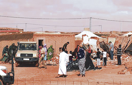Les inundacions han deixat 25.000 refugiats sense casa al Sàhara. Foto: Arxiu