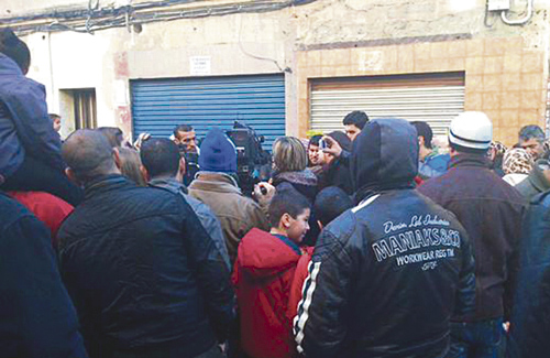 Protestes pel tancament del centre islàmic de la Salut al gener. Foto: Twitter