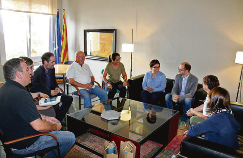 El consell avaluador d’Unicef va visitar Tiana el 27 de setembre. Foto: Ajuntament