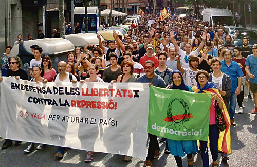 Santa Coloma va viure dimarts una manifestació històrica. Foto: Som