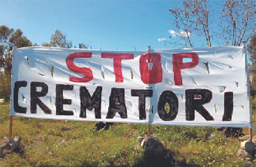 Segueix la lluita contra l’obertura del crematori. Foto: Stop Crematori