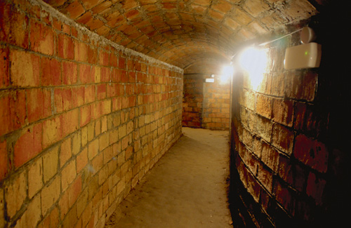 Una imatge de l’interior del refugi antiaeri de Martorell. Foto: Línia Nord