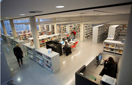 Una de les sales de la nova biblioteca. Foto: Biblioteca L’Ateneu
