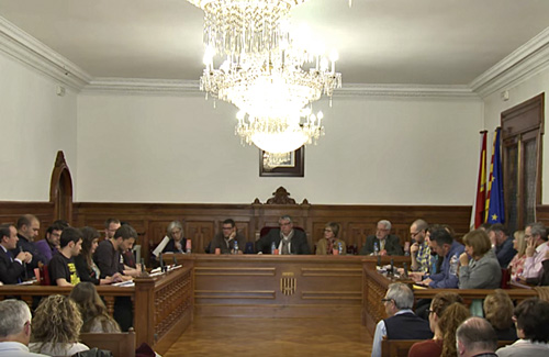 La sessió plenària durant la qual es va presentar l’informe. Foto: Ajuntament