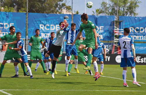 L’equip va perdre a Sant Adrià contra l’Espanyol B. Foto: UEC