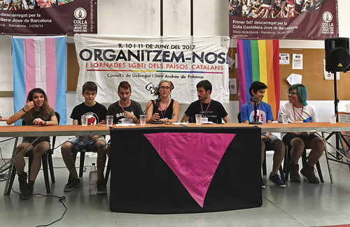 Una xerrada sobre el paper dels joves en el moviment LGBTI. Foto: Crida LGBTI
