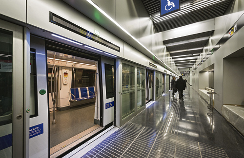 Una imatge d'una de les estacions del nou tram. Foto: TMB