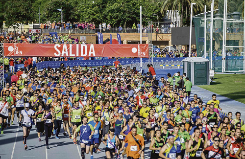 Una imatge d’una d’aquestes curses a València. Foto: Valencia Running