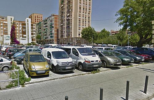L’aparcament de la discòrdia. Foto: Google Maps