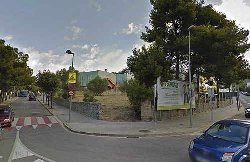 Avinguda Jacint Esteva, on es volia edificar el tanatori. Foto: Google Maps
