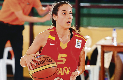 Rodríguez, en una acció amb el combinat espanyol. Foto: FIBA