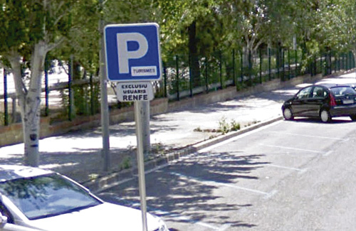 L’aparcament serà gratuït per als usuaris d’aquesta app. Foto: Google Maps