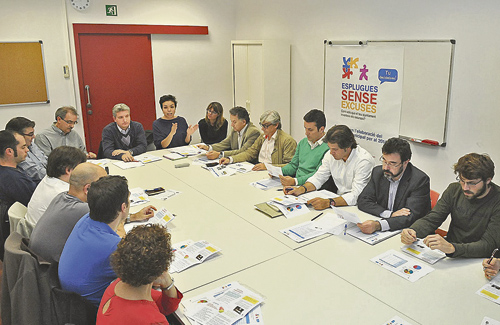 Un grup de treball en una reunió del Pressupost Participatiu. Foto: Ajuntament
