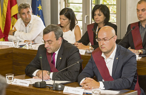 Amate i Soler durant el Ple d’investidura, el juny del 2015. Foto: Ajuntament
