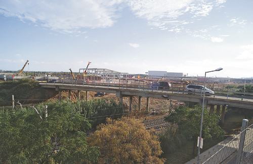El pont de la carretera de la Vila estarà tancat nou mesos. Foto: ERC