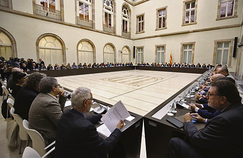 El Pacte Nacional va néixer al desembre al Parlament. Foto: Generalitat