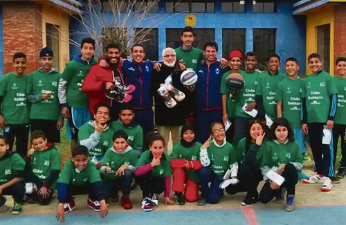 Driouich ha ajudat una escola de bàsquet de Casablanca. Foto: PH
