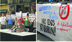 L’Assemblea del barri de Sants vol llibertat per l’Andreu i en Rubén