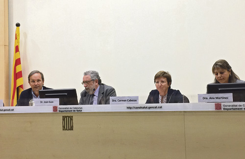 Representants de Salut Pública, donant explicacions dels casos. Foto: Generalitat
