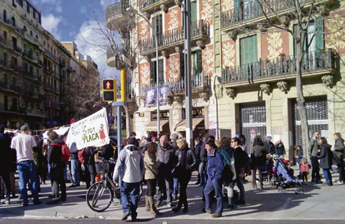 Una imatge de la protesta del passat diumenge 1 de febrer. Foto: Twitter (@FemSantAntoni)