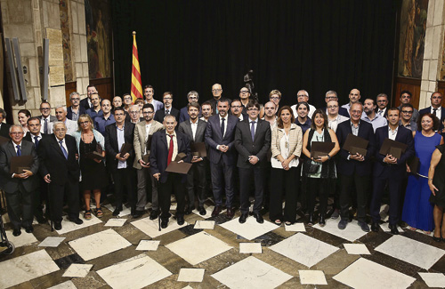 Foto de família dels premiats. Foto: Generalitat
