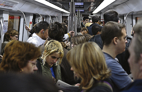 Els usuaris del metro han hagut de conviure amb aglomeracions i retards durant els dies de vaga. Foto: TMB