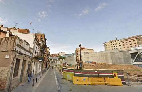 El carrer de Burgos, una de les vies afectades per les obres. Foto: Google Maps
