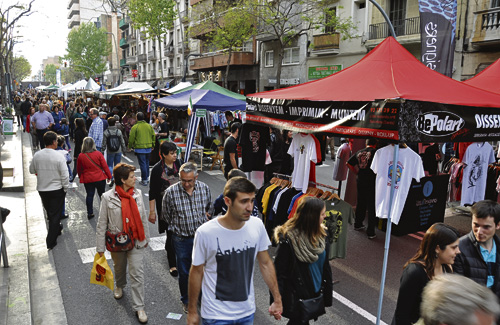 El carrer de Sants es tornarà a omplir de comerç. Foto: Sants Establiments Units